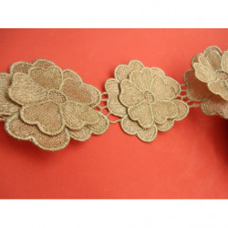grande fleurs en 2 dimension mordoré  7 cm/ intérieur 5 cm 