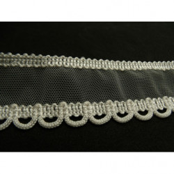 ruban fantaisie blanc