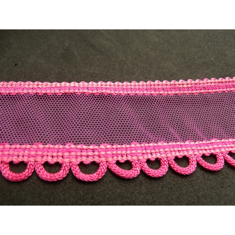 ruban fantaisie rose fuschia  ruban fantaisie rose fuschia