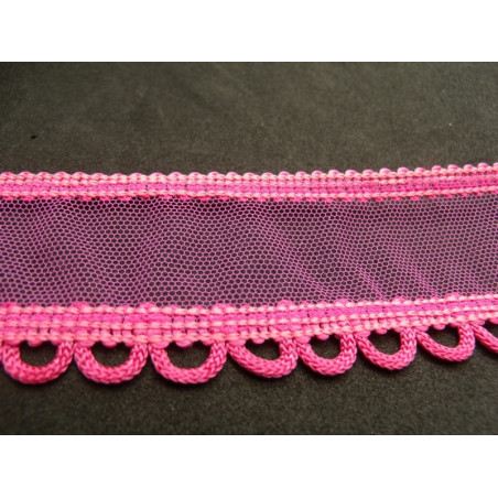 ruban fantaisie rose fuschia  ruban fantaisie rose fuschia