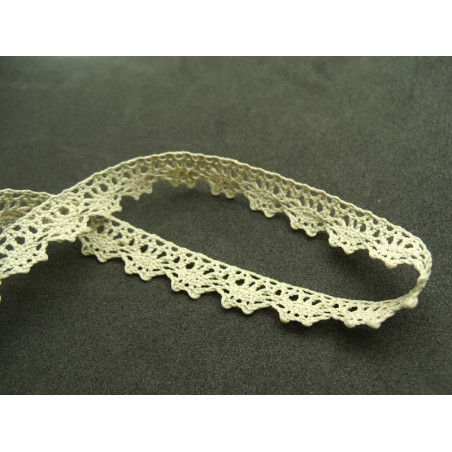 GUIPURE coton  vert kaki