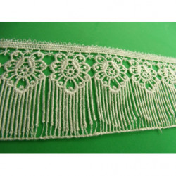 macramé frange coton écru