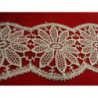 guipure coton motif fleurs ivoire