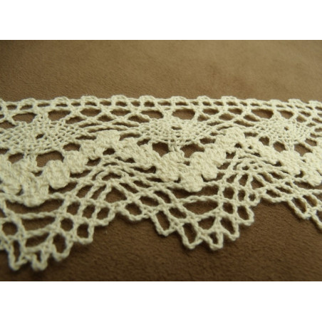 guipure coton vintage beige