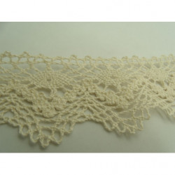 guipure coton vintage beige