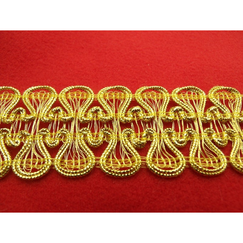 ruban fantaisie lurex or ruban fantaisie lurex or