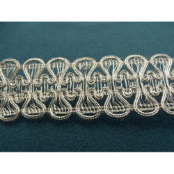 ruban fantaisie lurex argent