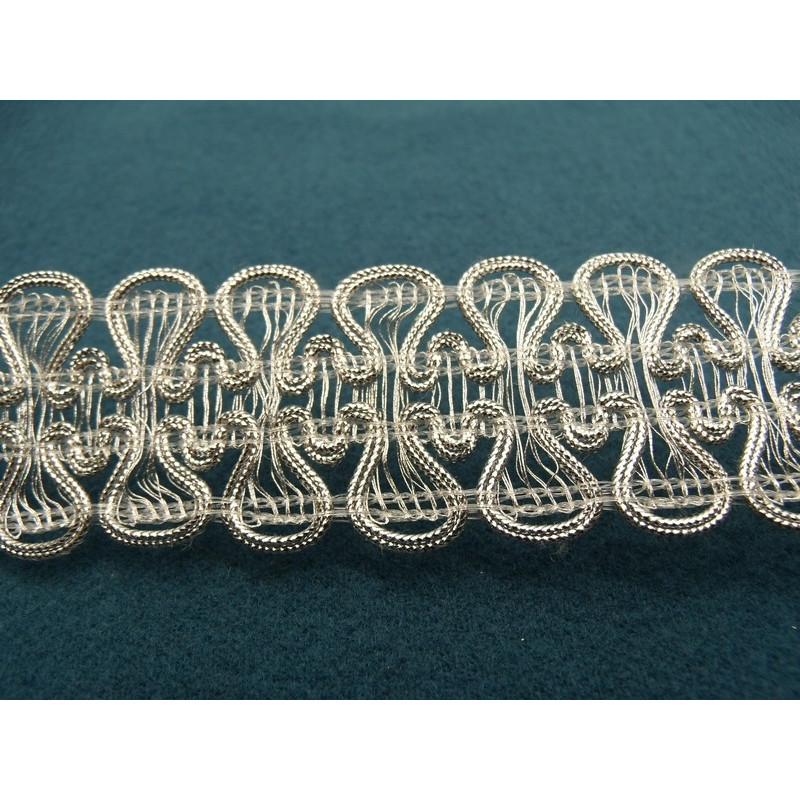 ruban fantaisie lurex argent  ruban fantaisie lurex argent