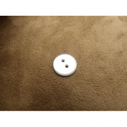 bouton acrylique blanc à 2 trous