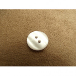 bouton acrylique blanc à 2 trous