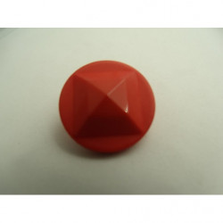 bouton acrylique à queue Motif pyramide rouge