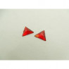 strass triangle rouge