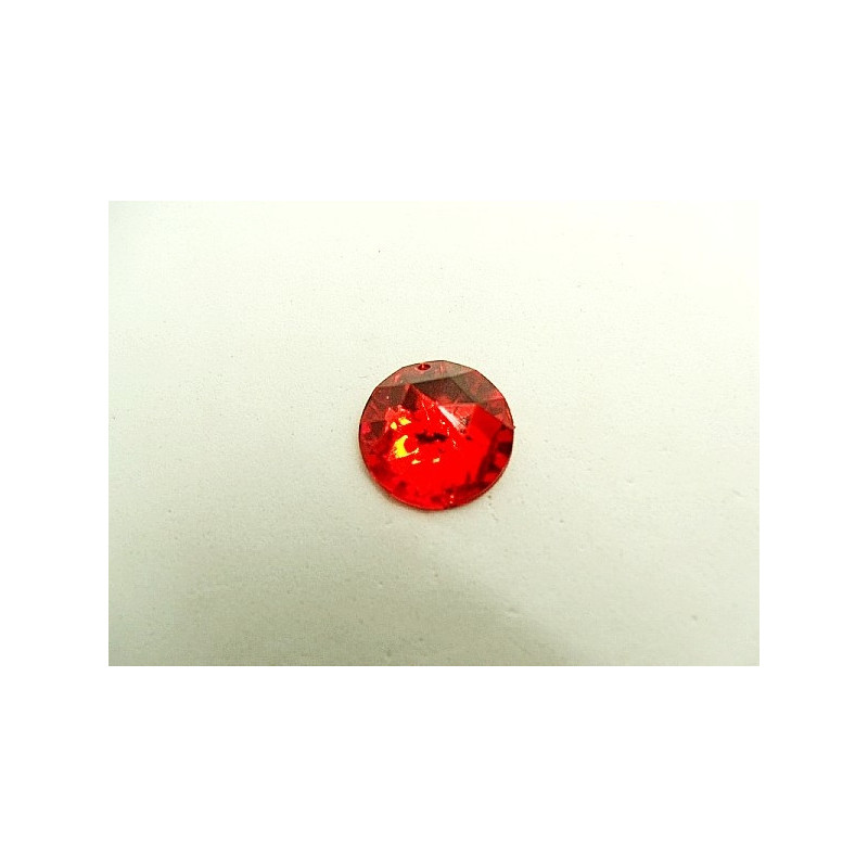 strass rond rouge