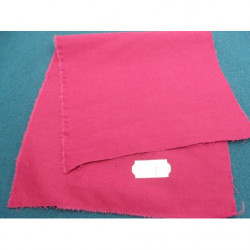 tissu coton uni rouge framboise belle qualité
