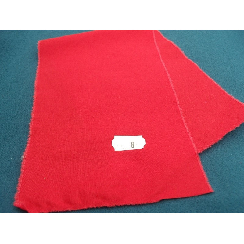 tissu coton uni rouge belle qualité