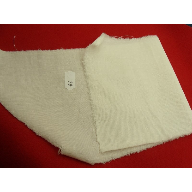 tissu coton uni  blanc cassé  belle qualité
