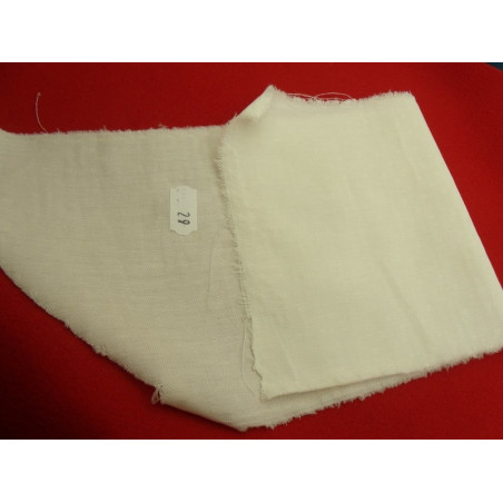 tissu coton uni  blanc cassé  belle qualité