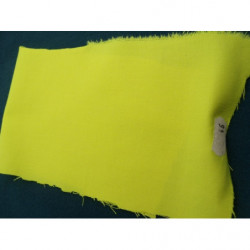 tissu coton uni jaune fluo  belle qualité