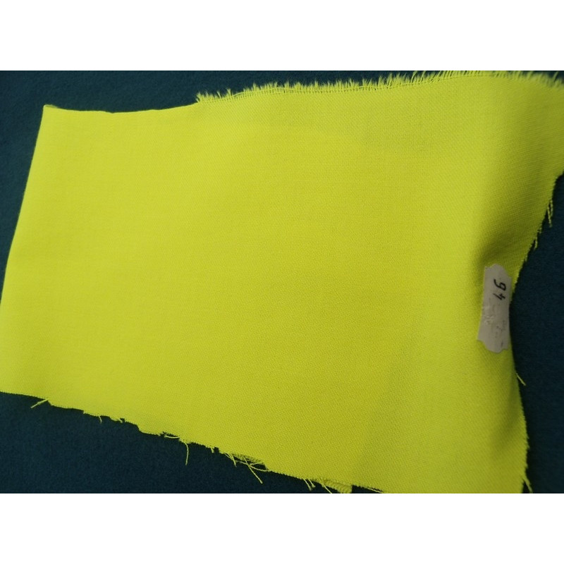 tissu coton uni jaune fluo  belle qualité