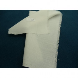 tissu coton uni blanc cassé   belle qualité
