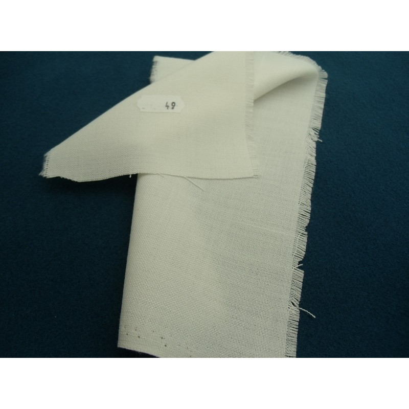 tissu coton uni blanc cassé   belle qualité