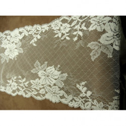 dentelle de calais leavers ivoire 21 cm
