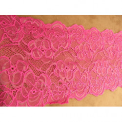 dentelle de calais fuschia violine