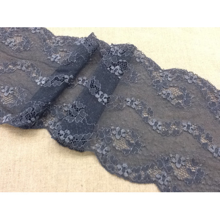 coupon DE 70 CM DE DENTELLE DE CALAIS bleue coupon DE 70 CM DE DENTELLE DE CALAIS bleue