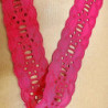 broderie anglaise coton rose fushia