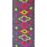 BRODERIE coton etnic multicolore brodée vert rouge