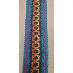 ruban fantaisie multicolore