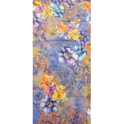 NOUVEAU tissu coton imprimé fin et souple motif fleurs