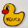 écusson à coudre MOTIF CANARD DUCK largeur 9 cm sur hauteur 9cm