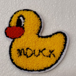 écusson à coudre MOTIF CANARD DUCK largeur 9 cm sur hauteur 9cm