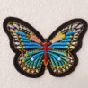 écusson thermocollant multicolore bleu 
