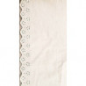 NOUVELLE broderie coton blanche largeur 18 cm/ hauteur de broderie 3 cm 
