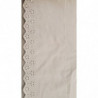 broderie coton blanche largeur 18 cm/ hauteur de broderie 3 cm