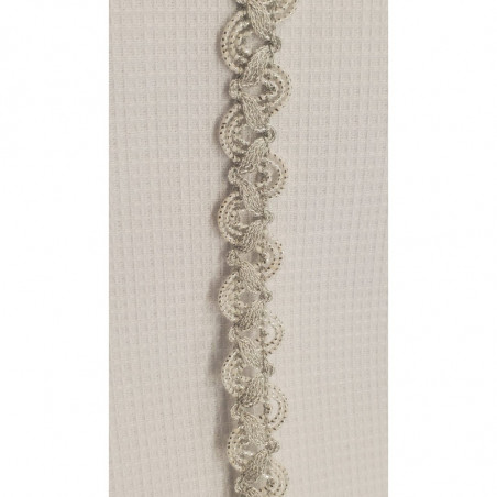 Galon Pailleté  1.2 cm très souple en lurex argenté