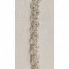 Galon Pailleté  1.2 cm très souple en lurex argenté