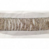 NOUVEAU ruban perlé argent vieilli sur tulle noir largeur 7 cm/largeur perle 4 cm 