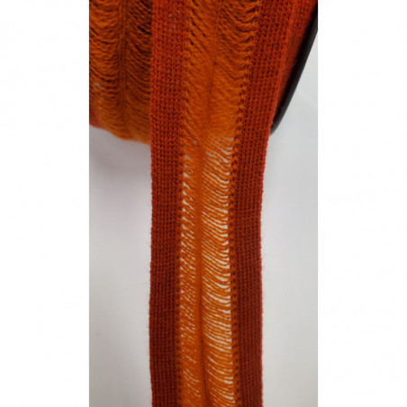 NOUVEAU ruban fantaisie lainage orange NOUVEAU ruban fantaisie lainage orange