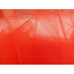 TULLE FIN  COULEUR ROUGE