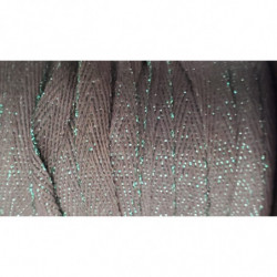 NOUVEAUX ruban sergé coton lurex vert