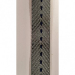 NOUVEAU gros grain gris surpiqué noir