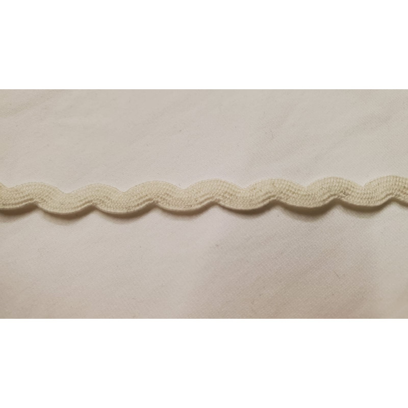 NOUVEAU ruban serpentine blanc cassé