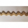 NOUVEAU ruban serpentine doré 