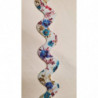 NOUVEAU ruban serpentine multicolore fleuri 