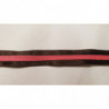 NOUVEAU ruban fantaisie fushia cousu sur fond marron 1.5 cm NOUVEAU ruban fantaisie fushia cousu sur fond marron 1.5 cm