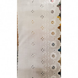 broderie anglaise coton blanche