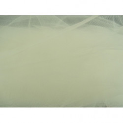 TULLE FIN COULEUR BLANC CASSEE